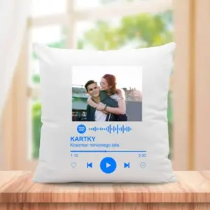 Spotify piosenka poduszka ze zdjęciem