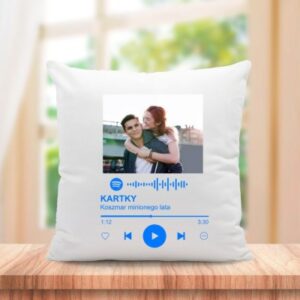 Spotify piosenka poduszka ze zdjęciem