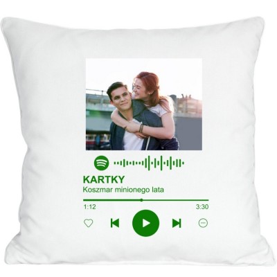Spotify piosenka poduszka ze zdjęciem