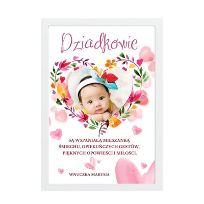 Personalizowany plakat dla Babci i Dziadka