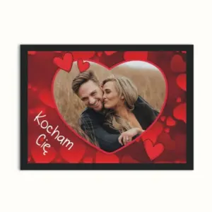 Plakat ze zdjęciem Kocham Cię