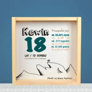 Skarbonka 3D na 18 urodziny