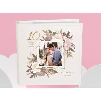 Personalizowany album na 10 rocznicę ślubu