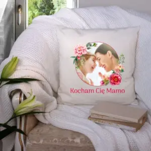 Poduszka ze zdjęciem prezent Dzień Mamy Matki