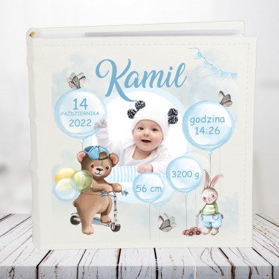 Album z metryczką dla chłopca