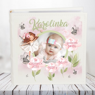 Album z metryczką dla dziewczynki