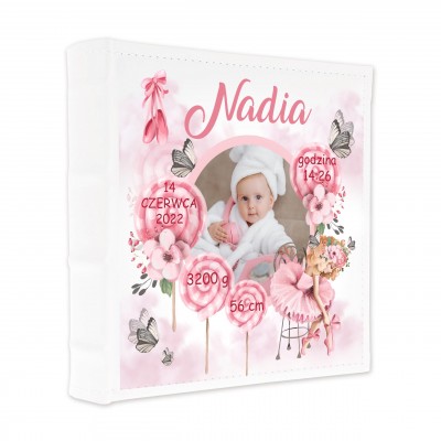 Album z metryczką dla dziewczynki