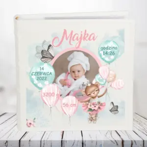 Album z metryczką dla dziewczynki