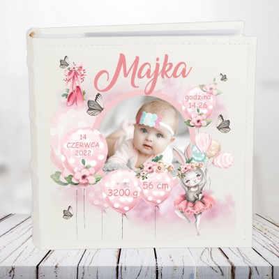 Album z metryczka dla dziewczynki