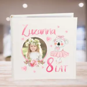 Album ze zdjęciem na urodziny dla dziewczynki