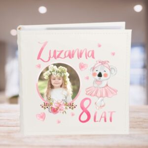 Album ze zdjęciem na urodziny dla dziewczynki