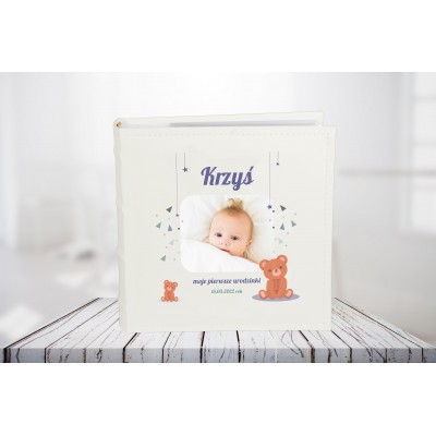 Album dla chłopca "moje pierwsze urodzinki"