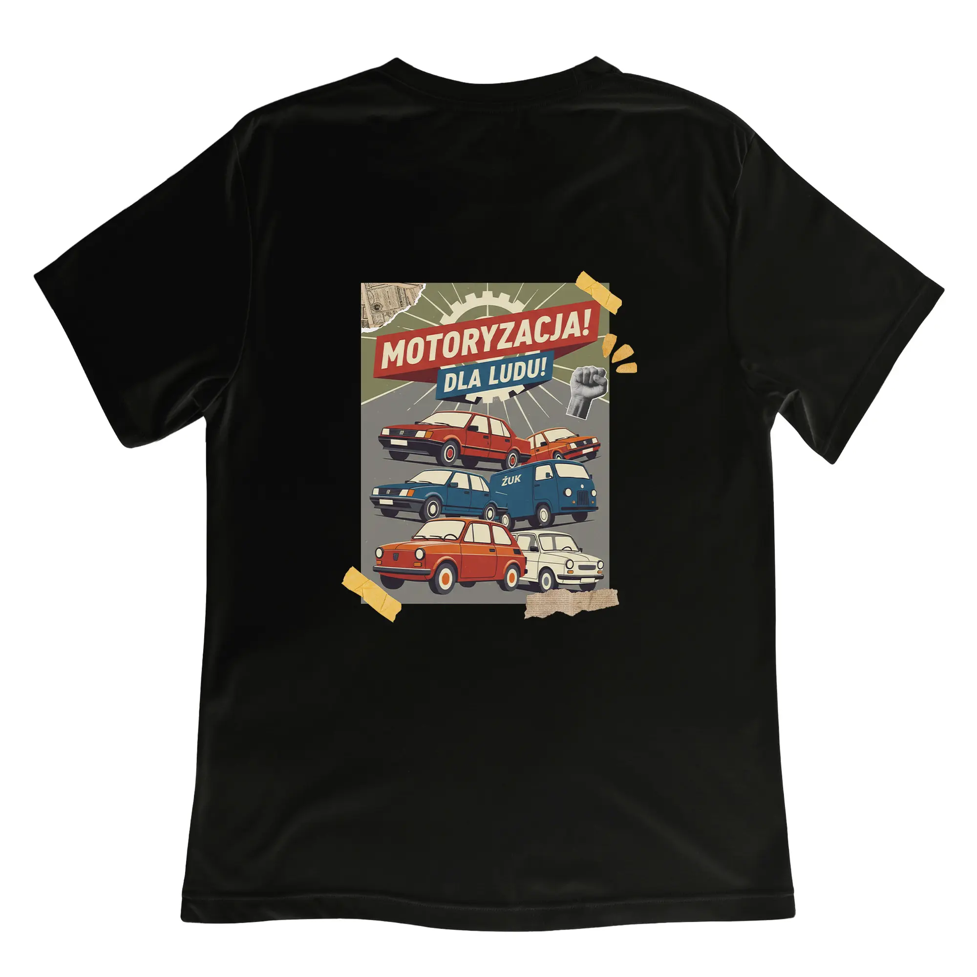 Koszulka z Nadrukiem Motoryzacja PRL – t-shirt dla fana, idealny prezent - obrazek 3