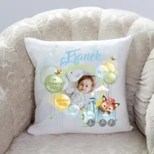 Poduszka z metryczką dla chłopaka
