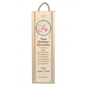 Podziękowanie dla Ojca Chrzestnego - skrzynka na wino