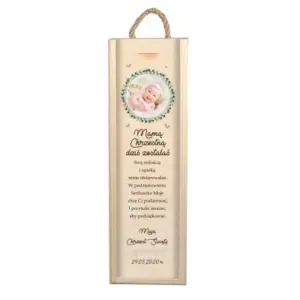 Podziękowanie dla Matki Chrzestnej - skrzynka na wino