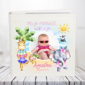 Album ze zdjęciem dziecka z wakacji dla dziewczynki