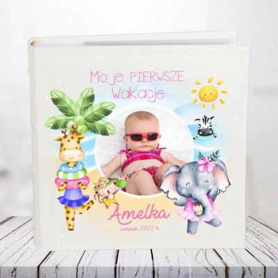 Album ze zdjęciem dziecka z wakacji dla dziewczynki