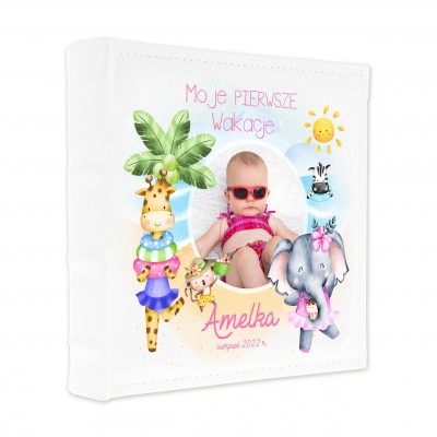 Album ze zdjęciem dziecka z wakacji dla dziewczynki