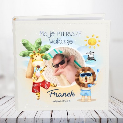 Album ze zdjęciem dziecka z wakacji dla chłopaka