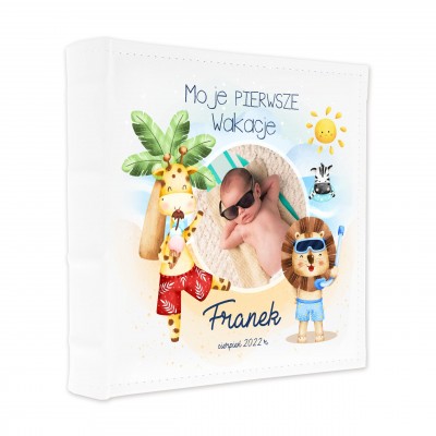 Album ze zdjęciem dziecka z wakacji dla chłopaka