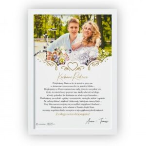 Z Miłością dla Rodziców – Personalizowane Podziękowanie Ślubne