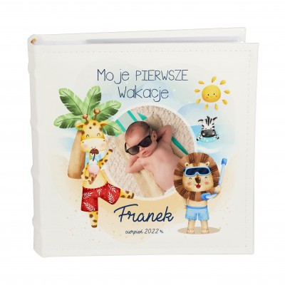 Album ze zdjęciem dziecka z wakacji dla chłopaka
