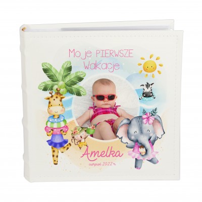 Album ze zdjęciem dziecka z wakacji dla dziewczynki