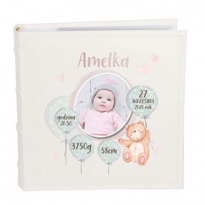 Album z metryczką dla dziewczynki