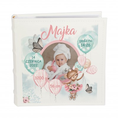 Album z metryczką dla dziewczynki