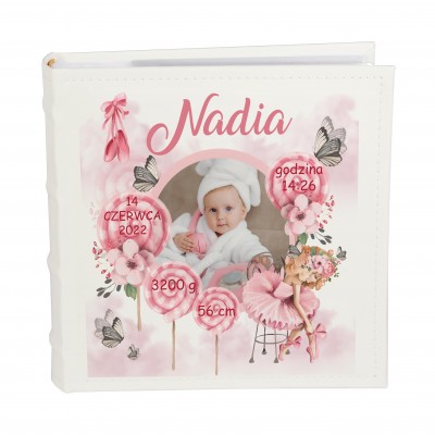 Album z metryczką dla dziewczynki