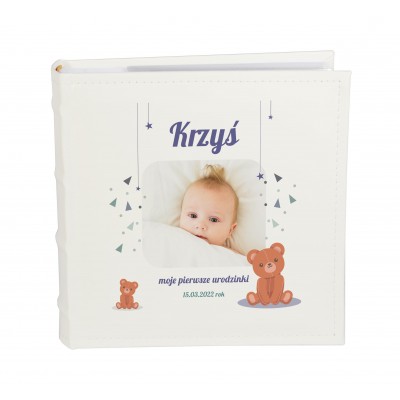 Album dla chłopca "moje pierwsze urodzinki"