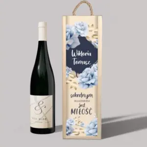 Skrzynka na wino dla Pary Młodej
