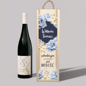 Skrzynka na wino dla Pary Młodej