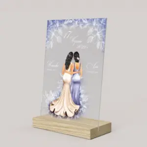 Podziękowanie dla Świadkowej na szkle akrylowym