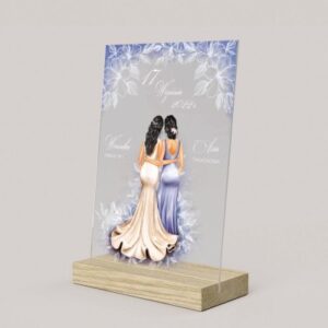 Podziękowanie dla Świadkowej na szkle akrylowym