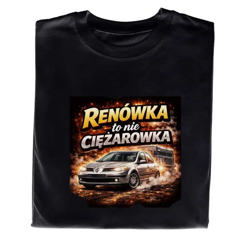 Śmieszna Koszulka z Nadrukiem Renault – t-shirt, prezent dla fana motoryzacji