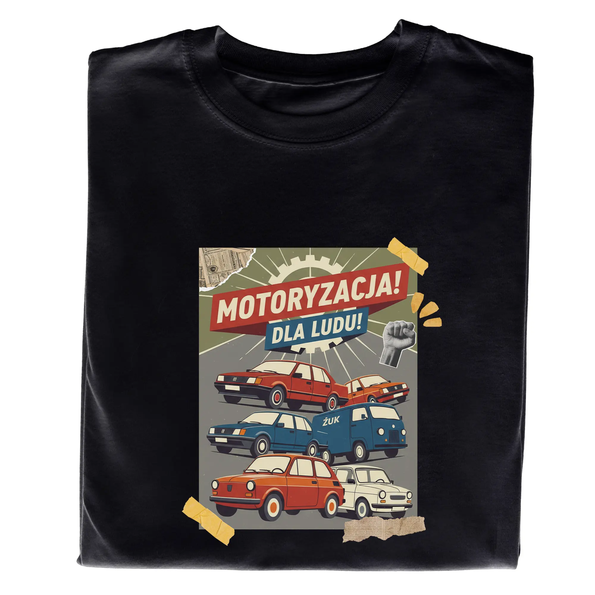 Koszulka z Nadrukiem Motoryzacja PRL – t-shirt dla fana, idealny prezent - obrazek 2