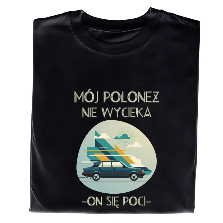 Koszulka z Nadrukiem Polonez – t-shirt dla fana klasycznej motoryzacji, idealny prezent