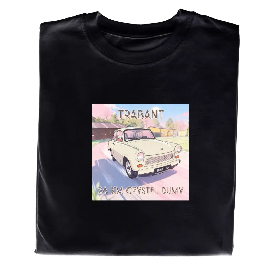 Koszulka Trabant – t-shirt PRL Auta, idealny prezent dla fana motoryzacji