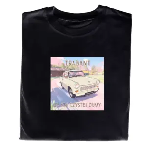Koszulka Trabant – t-shirt PRL Auta, idealny prezent dla fana motoryzacji