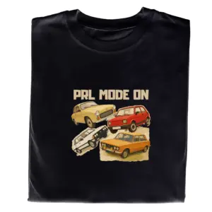 Koszulka PRL Mode On – t-shirt Auta, idealny prezent dla fana motoryzacji