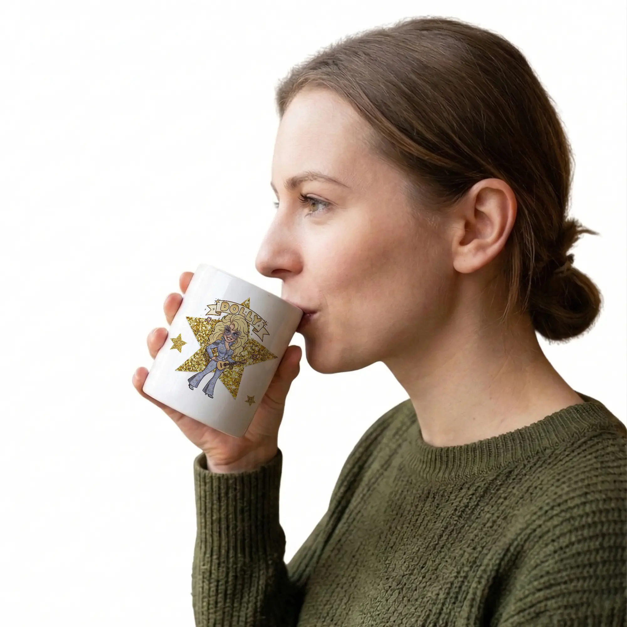 Kubek z Grafiką Dolly Parton – prezent dla fana muzyki country - obrazek 3