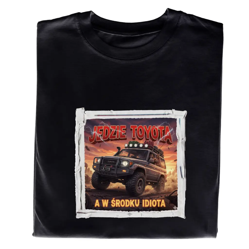 Koszulka z Nadrukiem Toyota – zabawny motoryzacyjny t-shirt dla fana