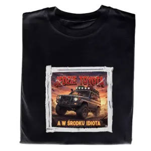 Koszulka z Nadrukiem Toyota – zabawny motoryzacyjny t-shirt dla fana