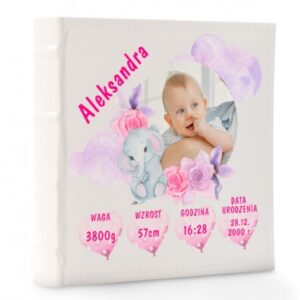 Album z metryczką dla dziewczynki