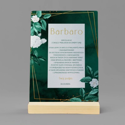 Podziękowanie z okazji Przejścia Na Emeryturę