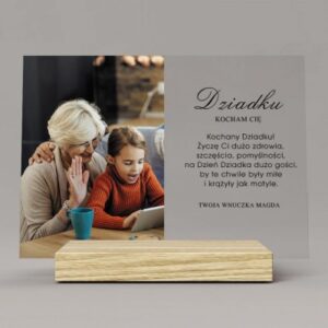 Statuetka ze zdjęciem na dzień Dziadka