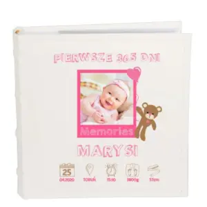 Album metryczka ze zdjęciem