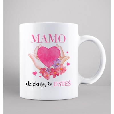 Zestaw Poduszka i Kubek Mamo, dziękuję, że jesteś
